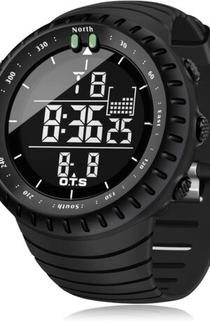 Reloj deportivo digital para hombre, resistente al agua, reloj táctico con retroiluminación LED para hombre