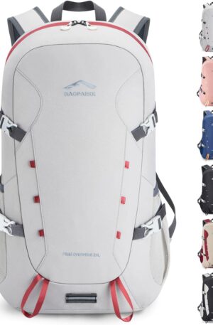 Mochila de trekking, mochilas de viaje grandes de 35 L para hombres y mujeres, mochila de camping plegable ultraligera resistente al agua para deportes al aire libre