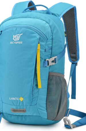 SKYSPER Mochila de senderismo pequeña, mochilas de viaje ligeras de 20 L, mochila de senderismo para mujeres y hombres
