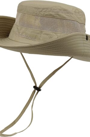 Century Star Sombreros de sol para hombres de ala ancha sombrero de mujer playa pesca al aire libre verano Safari Boonie sombrero UPF 50+ protección solar