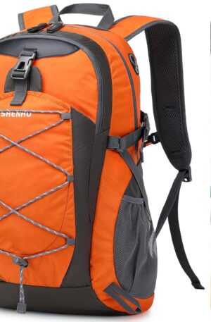 Mochila de senderismo de 40L, mochila ligera impermeable, mochila de viaje para acampar para hombres y mujeres, deporte plegable